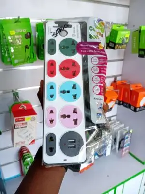 Logan 5-Way Power Extension Socket with 2 USB Ports