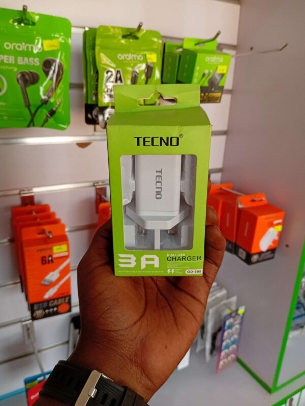 Tecno Dual USB Charger (3A Output)