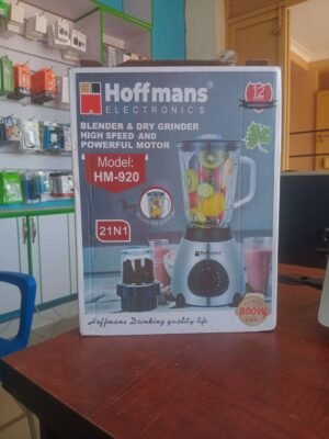Hoffmans Blender & Dry Grinder HM-920 – 2-in-1 High Speed