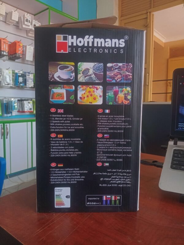 Hoffmans Blender & Dry Grinder HM-920 – 2-in-1 High Speed