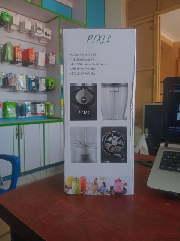 Pixel PX-Y44 Blender 2-in-1 – 1.5L Stainless Steel Blades